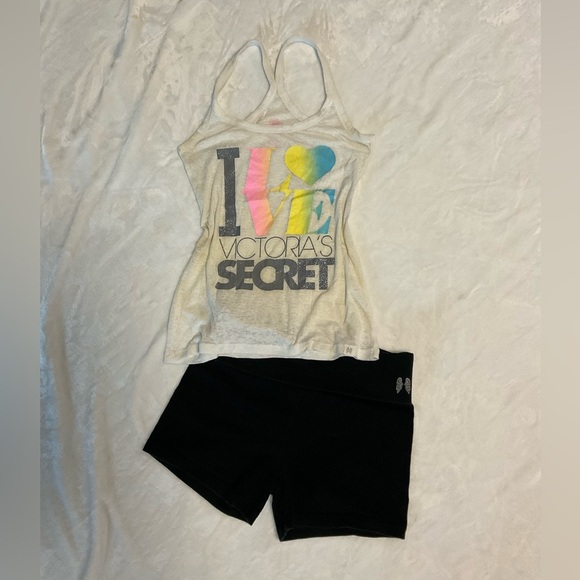 Supermodel Essentials from Victoria Secret Angels Tank Top and shorts - Picture 1 of 10